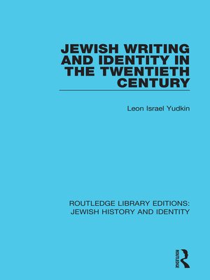 cover image of Jewish Writing and Identity in the Twentieth Century